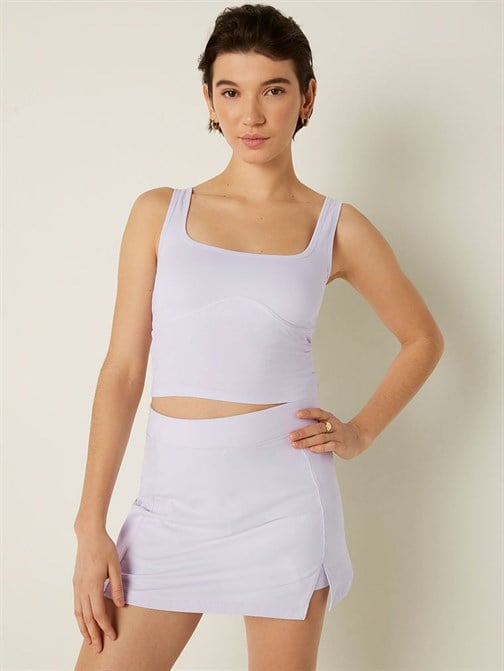 Cotton Contour Crop Tank Top