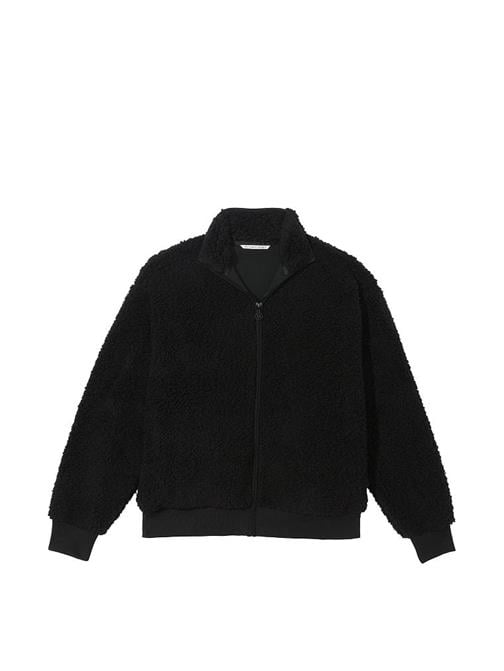 Cozy Balıkçı Yaka Fermuarlı Polar Ceket