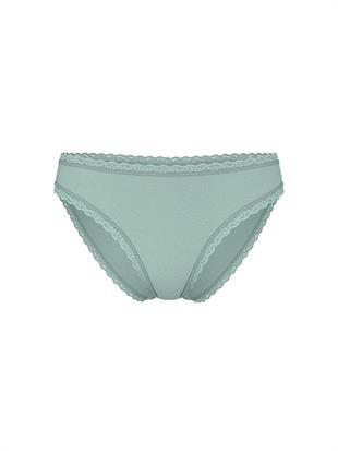Dantel Detaylı Pamuklu Bikini Külot