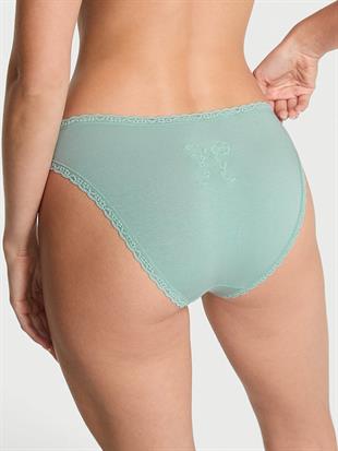 Dantel Detaylı Pamuklu Bikini Külot