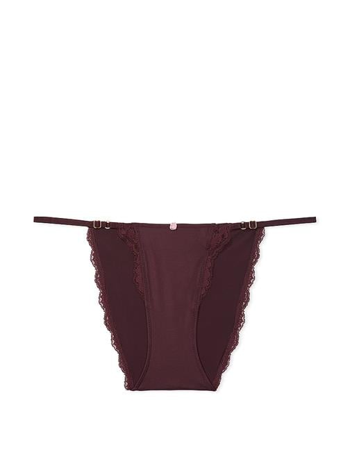 Dantel Kenarlı Ayarlanabilir İpli Bikini Külot