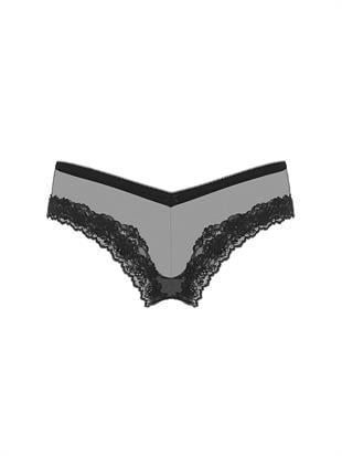 Dantel Kenarlı Tül Cheeky Külot