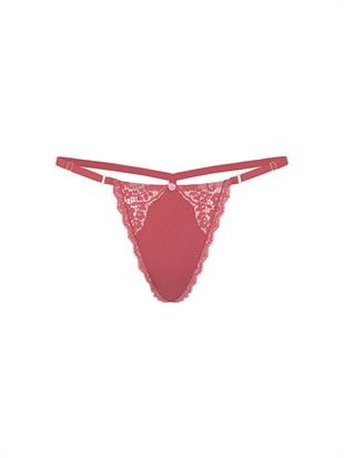Dantelli Ayarlanabilir V-String Külot
