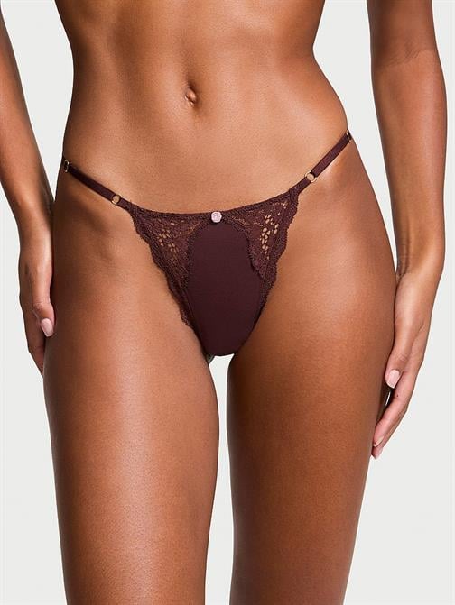 Dantelli Ayarlanabilir V-String Külot