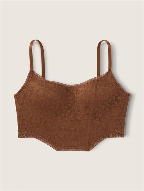 DANTELLİ HAFİF ASTARLI KORSE BRALET