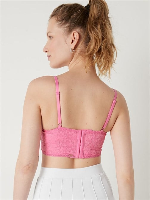 DANTELLİ HAFİF ASTARLI KORSE BRALET