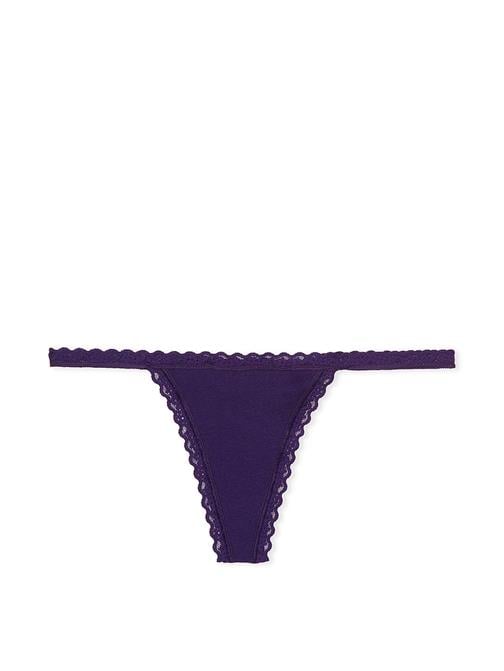 Dantelli Pamuklu V-String Külot
