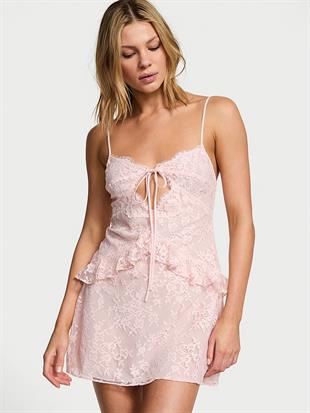 Dare to Dream Dantelli Volanlı Mini Gecelik
