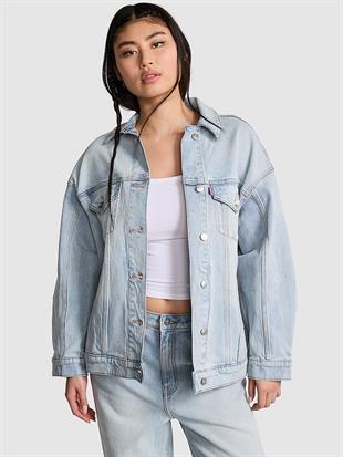 Denim by PINK Oversize Trucker Ceketi