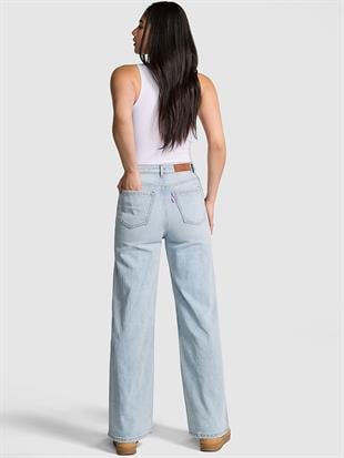 Denim by PINK Yüksek Bel Düz Paça Jean Pantolon