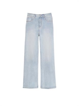 Denim by PINK Yüksek Bel Düz Paça Jean Pantolon