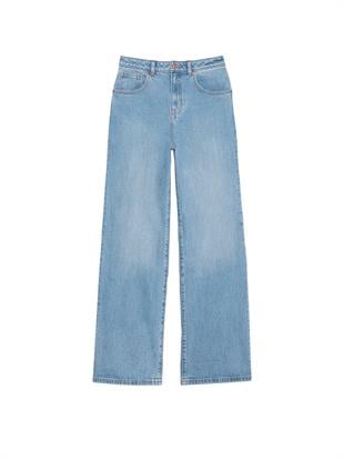 Denim by PINK Yüksek Bel Düz Paça Jean Pantolon
