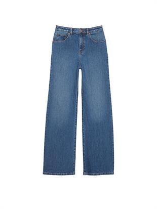 Denim by PINK Yüksek Bel Düz Paça Jean Pantolon