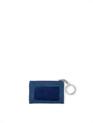 Denim Katlanabilir Fermuarlı Kartlık