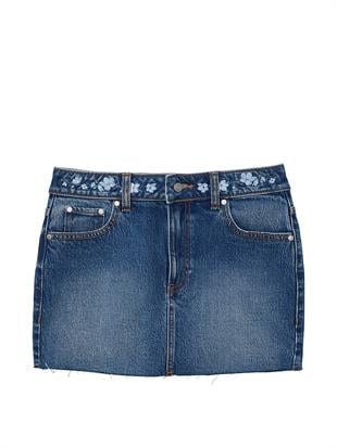 Denim Mini Etek