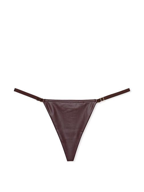 Deri Görünümlü Ayarlanabilir V-String Külot