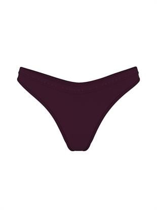 Derin Bacak Kesimli Scoop Tanga