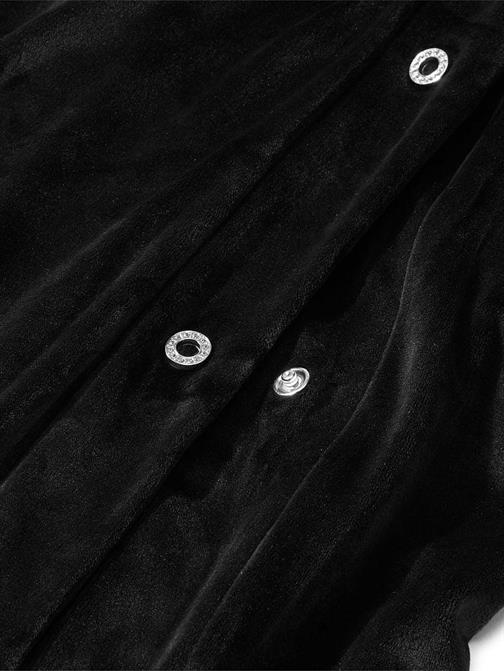 Diamante Kadife Çıtçıtlı Bol Paça Pantolon