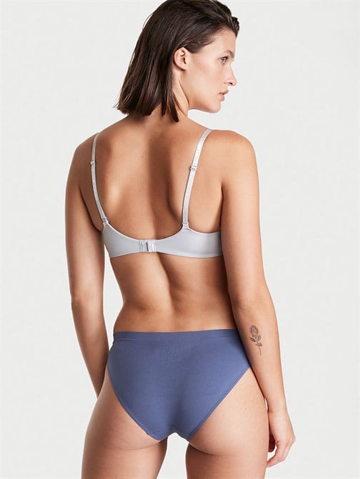 Dikişsiz Logo Baskılı Bikini Külot