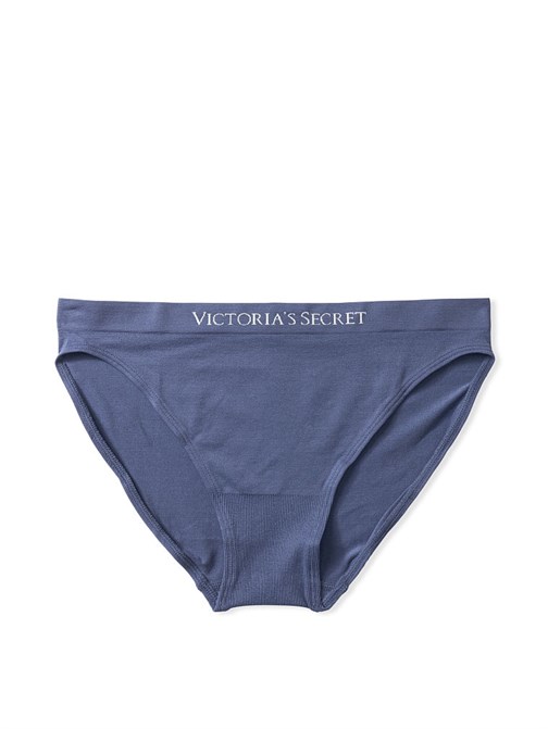 Dikişsiz Logo Baskılı Bikini Külot