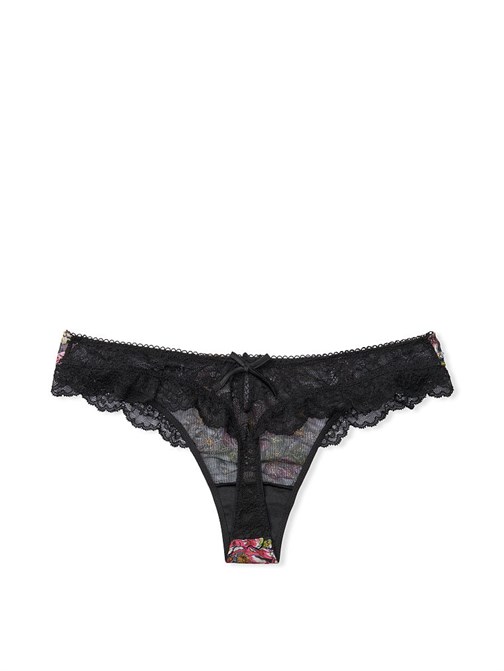 Dream Angels Çiçekli Nakışlı Korse Anahtar Delikli Tanga Külot