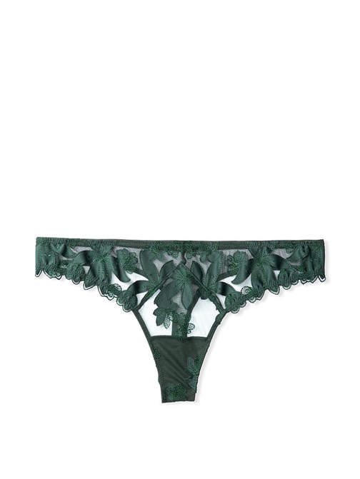 Embroidered Thong Panty
