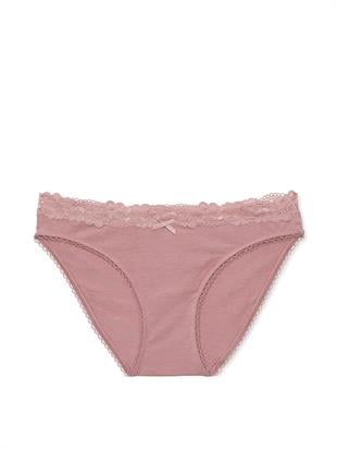Esnek Pamuklu Dantelli Bikini Külot