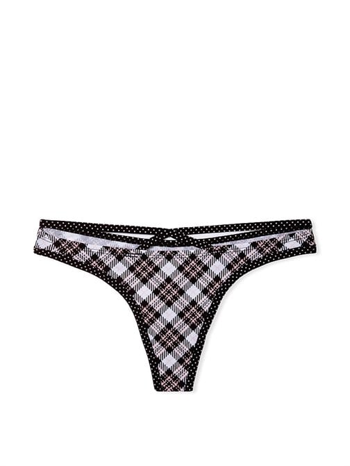 Esnek Pamuklu Strappy Tanga Külot
