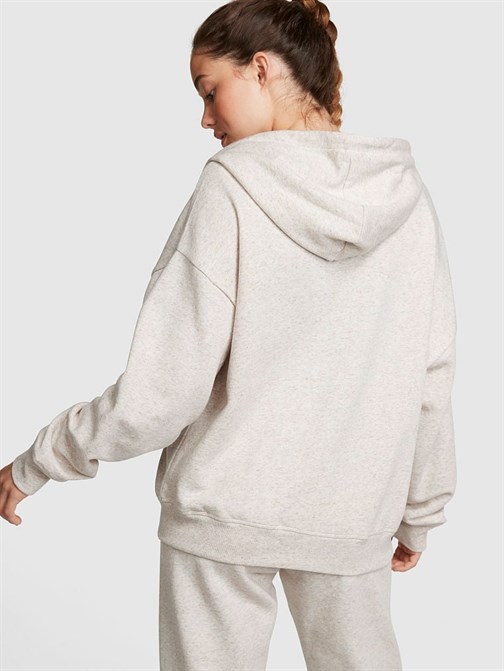 Everyday Fermuarlı Kapüşonlu Polar Sweatshirt