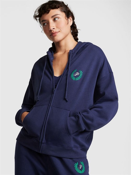 Everyday Fermuarlı Kapüşonlu Polar Sweatshirt