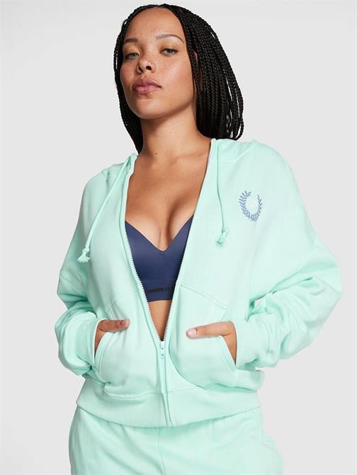 Everyday Fermuarlı Kapüşonlu Polar Sweatshirt