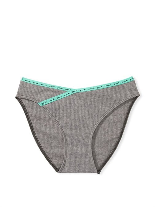 Fitilli Logolu Pamuklu Bikini Külot