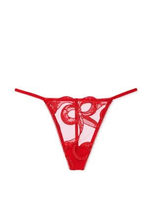 Fiyonk İşlemeli V-String Külot