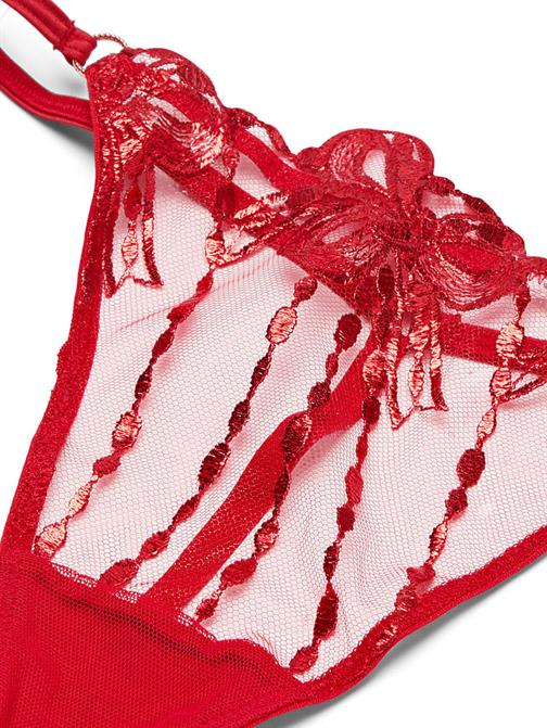 Fiyonk İşlemeli V-String Külot