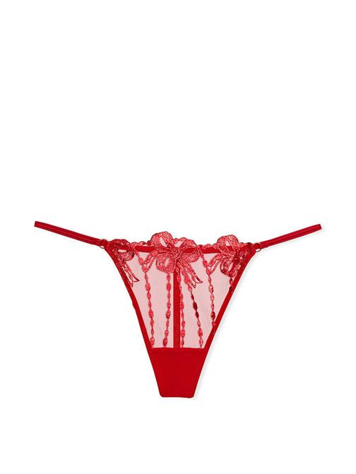 Fiyonk İşlemeli V-String Külot