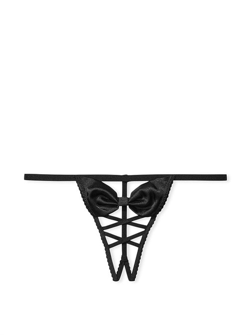 Fiyonklu Bağcıklı V-String Külot