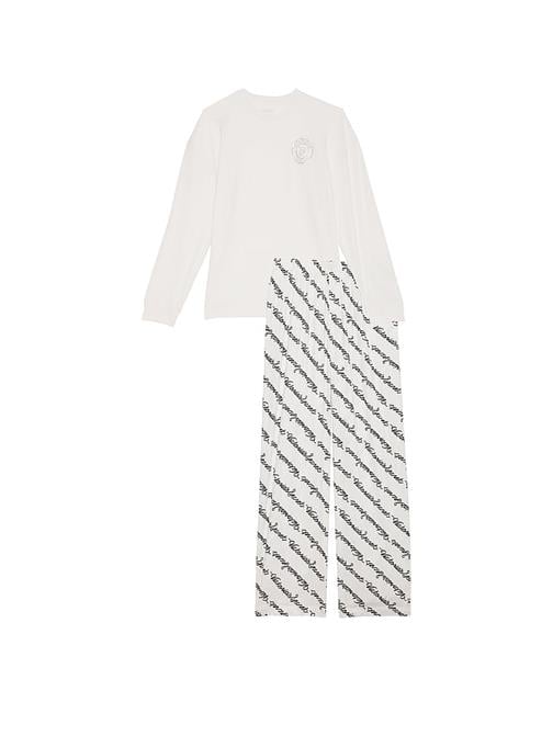 Flanel Uzun Kollu Tişört Pijama Takımı