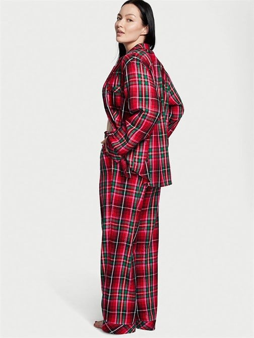Flanel Uzun Pijama Takımı