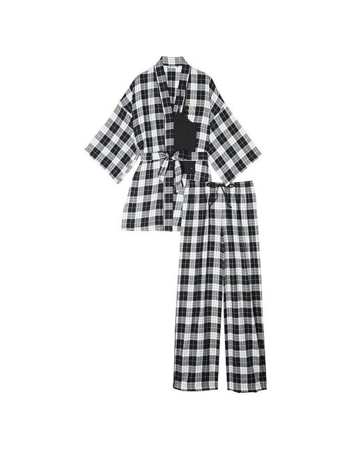 Flannel 3'lü Pijama Takımı