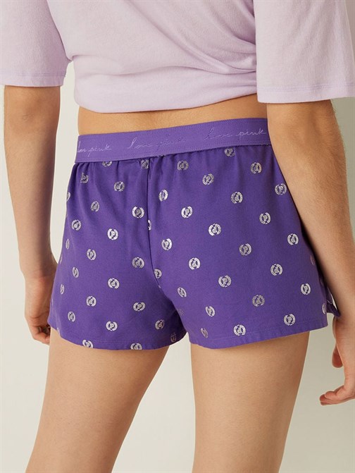 Flannel Boxy Pajama Shorts