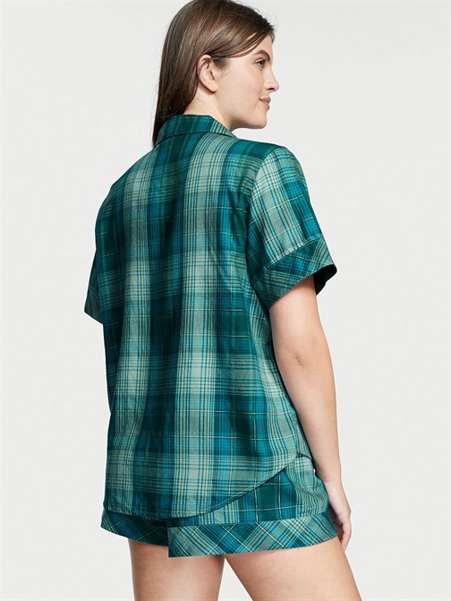 Flannel Kısa Pijama Takımı