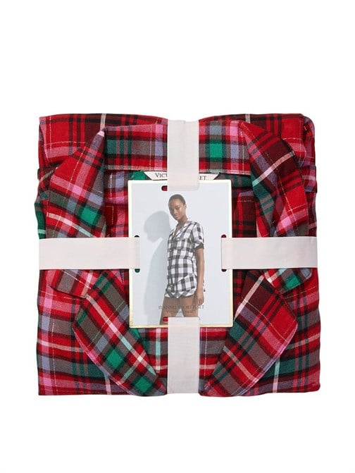Flannel Kısa Pijama Takımı