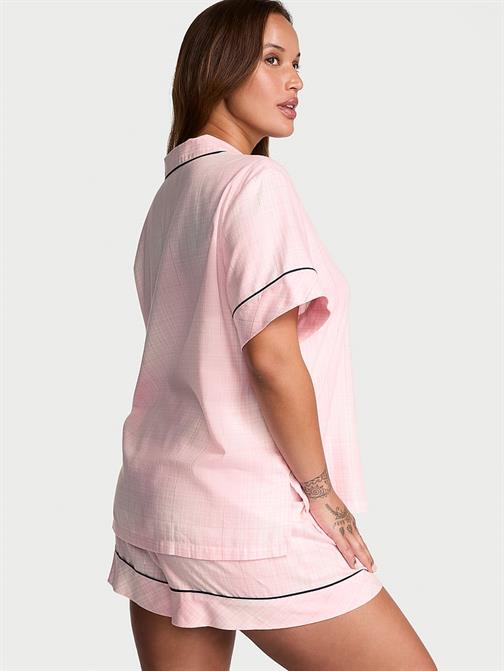 Flannel Şortlu Pijama Takımı