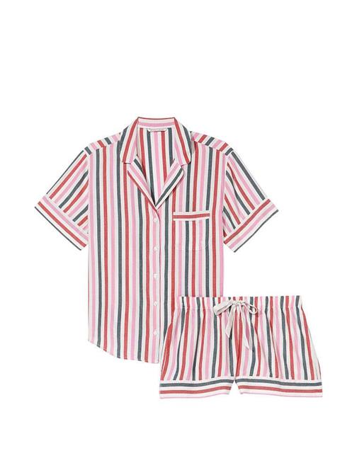 Flannel Şortlu Pijama Takımı