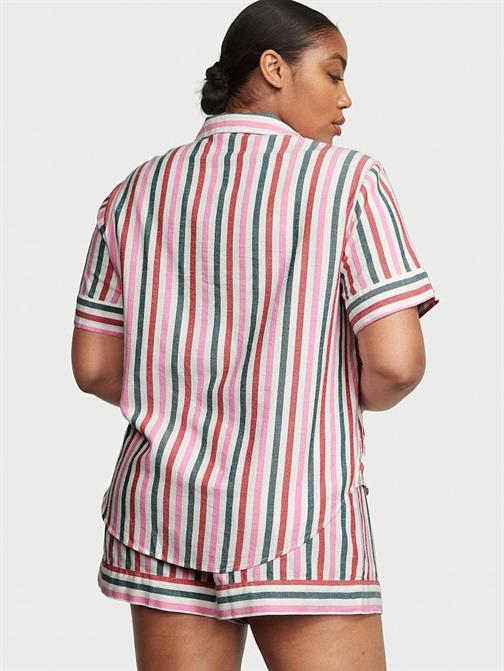 Flannel Şortlu Pijama Takımı