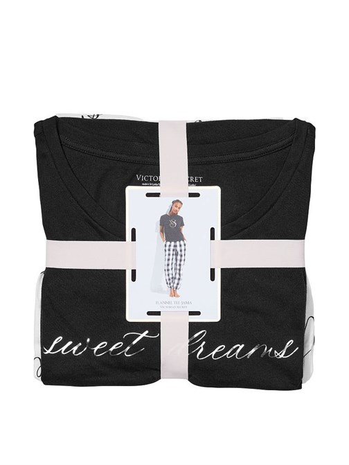 Flannel T-shirt Pijama Takımı