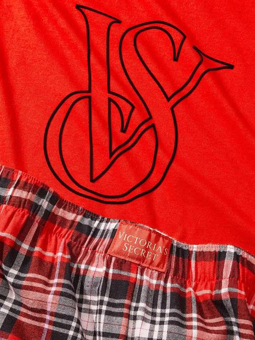 Flannel Tişört Jogger Tee-Jama Takımı