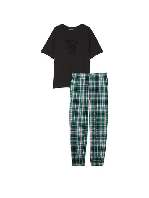 Flannel Tişört Jogger Tee-Jama Takımı