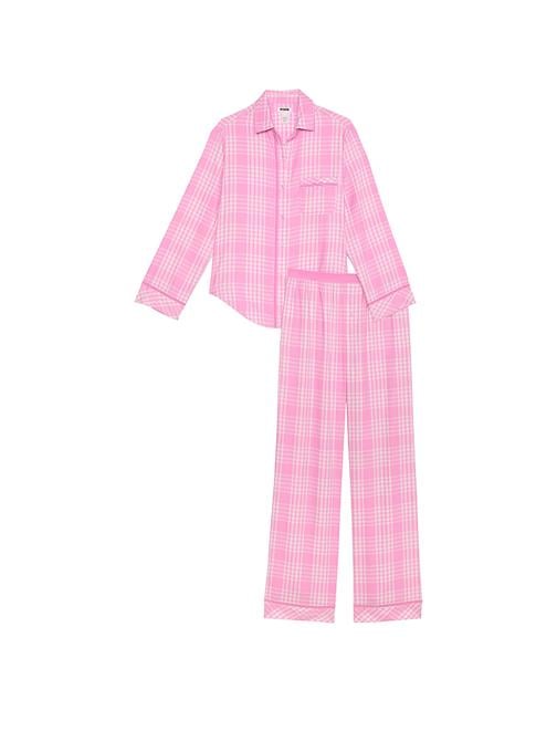 Flannel Uzun Pijama Takımı