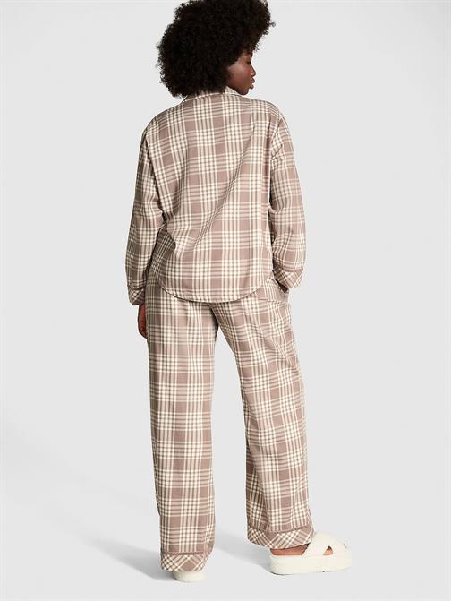 Flannel Uzun Pijama Takımı